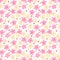 Japanese Sweet Fall Cherry Blossom Vector Seamless Pattern