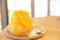 Japanese sweet food , Mango shaved ice