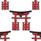 Japanese symbol Torii gate architecture oriental culture