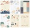 Japanese template vector. Geometric background. Umbrella, and abstract elements. Paper wallpaper in Chinese style. Natural luxury