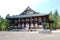 Japanese temple with a lantern