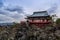 Japanese Temple on a rocky mountain