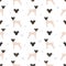 Japanese terrier seamless pattern. Different poses, coat colors set