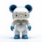Japanese Tetsuji Figure Astronaut Bear - Playful Vinyl Toy Commission For Disney Animation