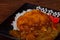 Japanese Tonkatsu pork with curry sauce