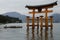 Japanese Torii Gate in Sea