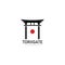 japanese torii gates logo and symbol design icon.