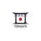 japanese torii gates logo and symbol design icon.