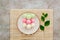 Japanese traditional dessert - three colored dumplings cakes