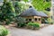 Japanese traditional house at Koishikawa Korakuen Garden in Tokyo, Japan