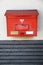 Japanese traditional letter box in red and white