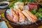 Japanese traditional Sashimi cuisine
