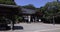 A Japanese traditional temple JINDAIJI at the old fashioned street in Tokyo wide shot