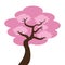 japanese tree isolated icon design