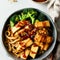 Japanese Udon Noodles with Tofu