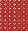 Japanese Vibrant Cross Flower Seamless Pattern