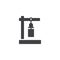 Japanese wind bell vector icon