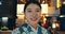 Japanese woman, kimono or happy in portrait at night, city or religion on heritage celebration. Young person, face or