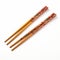 Japanese wooden chopstick isolated. Wooden pairs of chopsticks