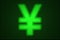 Japanese yen symbol binary code background