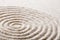 Japanese zen garden meditation for concentration and relaxation sand for harmony and balance in pure simplicity