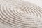 Japanese zen garden meditation stone for concentration and relaxation sand and rock for harmony and balance in pure simplicity