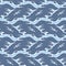 Japanese Zigzag River Wave Vector Seamless Pattern