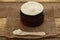 Jar of Body Butter with Wooden Spoon