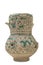 Jar decorated with barakah inscription that means blessing or luck