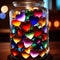 Jar full of hearts, showing collection of love and romance