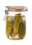 Jar Of Homemade Dill Pickles Isolated