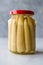 Jar of Preserved Baby Corn Pickle