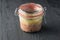 Jar of preserved foie gras