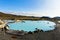 Jardbodin natural baths with geothermal spring near lake Myvatn