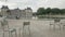 Jardin de Luxembourg, view of the center garden of the 7th district of Paris, France