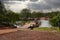 Jardine river ferry in the remote part of far north Queensland Australia