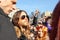 Jared Leto surrounded by a crowd of Ukrainian fans on the Maidan Nezalezhnosti during the times of Euromaidan