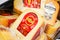 Jarlsberg cheese at store