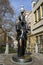 Jaroslav Rona\'s bronze statue of Franz Kafka