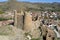 Jarque de Moncayo Castle, Zaragoza municipality of Spain and which is in serious danger of ruin. View from the back