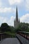 Jarrold Bridge & Norwich Cathedral, River Wensum, Norwich, UK