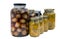 Jars of Homemade Pickled Onions and Piccalilli