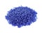 Jasmine rice coated with butterfly pea