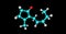 Jasmone molecular structure isolated on black