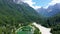 Jasna lake with beautiful mountains. Nature scenery in Triglav national park. Location: Triglav national park. Kranjska Gora,