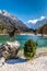 Jasna Lake,Mountain Range,Chamois Statue-Slovenia