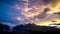 Jasper National Park burning sunset clouds