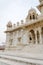 Jaswant Thada. Ornately carved white marble tomb of Jodhpur