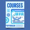 Java Courses Creative Advertising Poster Vector