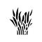 java fern glyph icon vector illustration